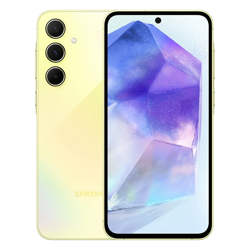 019-galaxy-a55-5g-awesomelemon-front Samsung A55/5G 128GB/8 A556E/DS Awesome Lemon Vietnam - Image 1