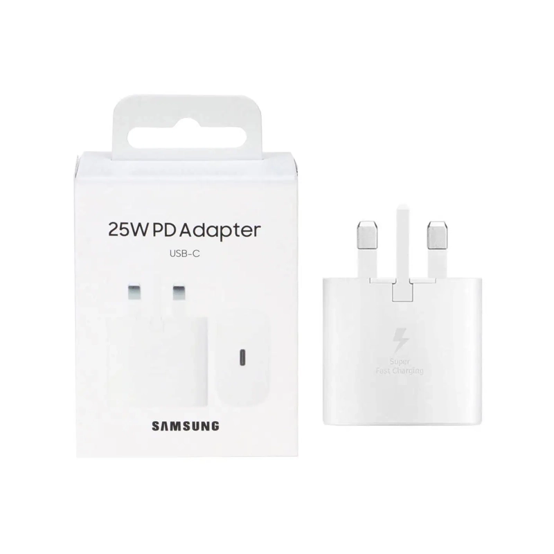 SAMSUNG-TA800-CHARGER-25W شارژردیواری 3پین 25 وات سامسونگ مدل TA800 (با گارانتی مادام العمر letMeRepair) - سفید - Image 1